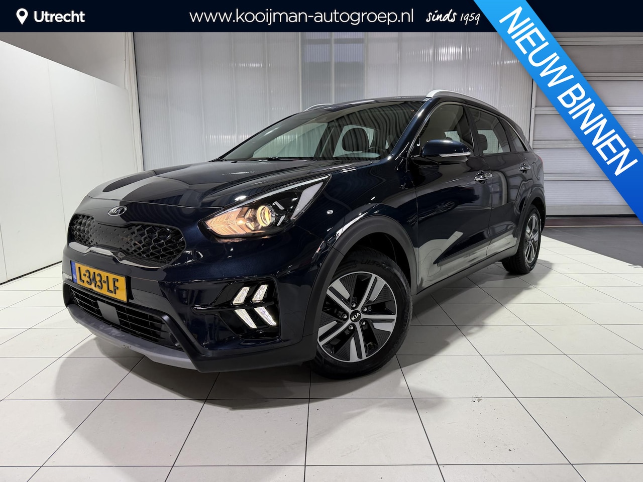Kia Niro - 1.6 GDi Hybrid DynamicLine Apple Carplay/Android Auto, Navigatie, Camera. - AutoWereld.nl