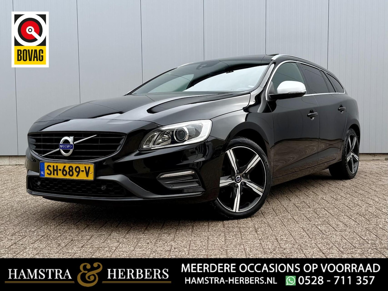 Volvo V60 - 2.0 T4 R-Design zwart - AutoWereld.nl
