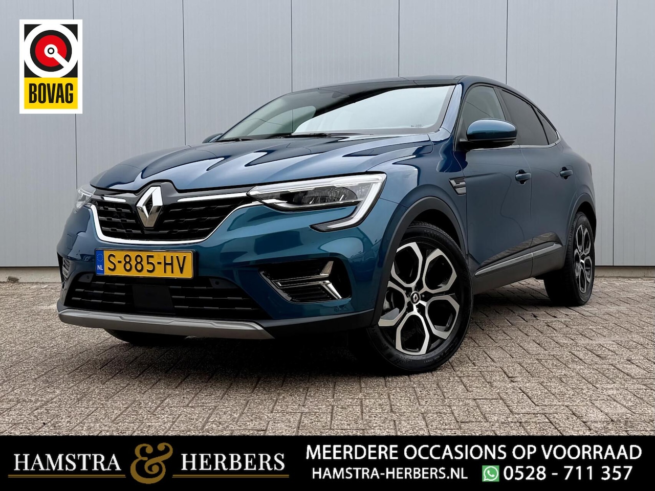 Renault Arkana - 1.6 E-Tech hybrid 145 techno blauw - AutoWereld.nl