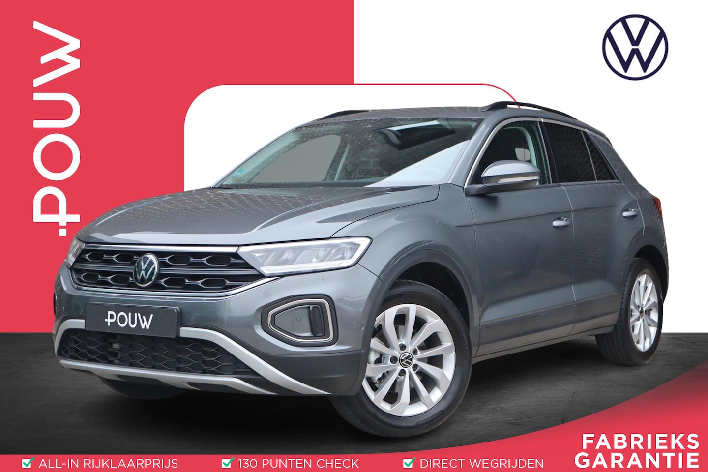 Volkswagen T-Roc - 1.0 TSI 115pk Life Edition | App Connect | Adaptieve Cruise Control | Volautomatische Airc - AutoWereld.nl