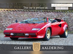Lamborghini Countach - 5000 QV Presented in Rosso over Champagne cruscotto Testa di Moro, Accompanied by the fact