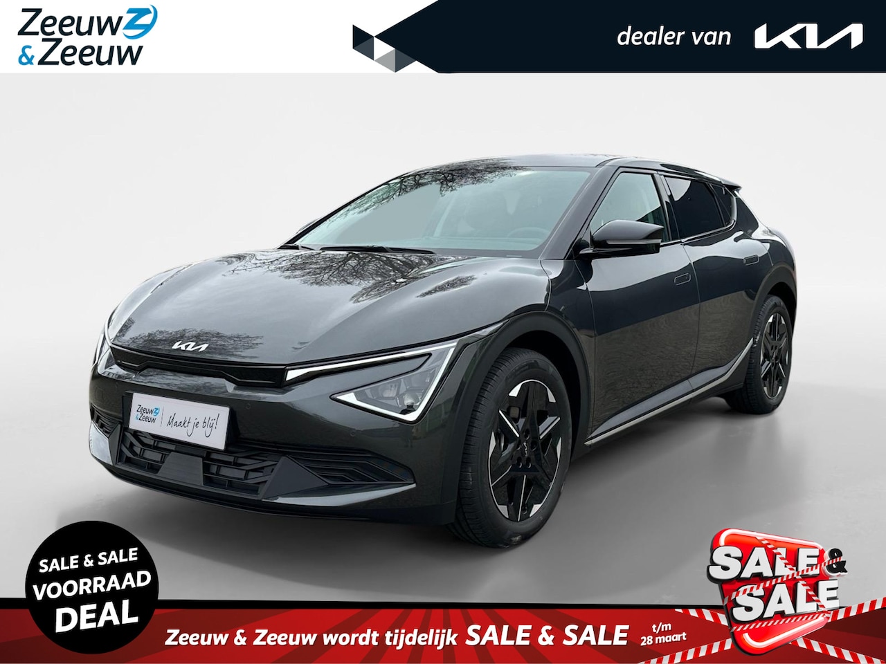 Kia EV6 - Light Edition 63 kWh | Demo | Navi | Clima | Adaptieve Cruise | Camera | Stuur-/Stoelverwa - AutoWereld.nl