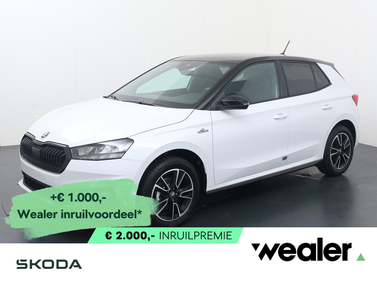 Skoda Fabia - Monte Carlo 1.0 TSI 95 PK | 17" Lichtmetalen velgen | Verwarmbare voorstoelen | Apple Carp - AutoWereld.nl