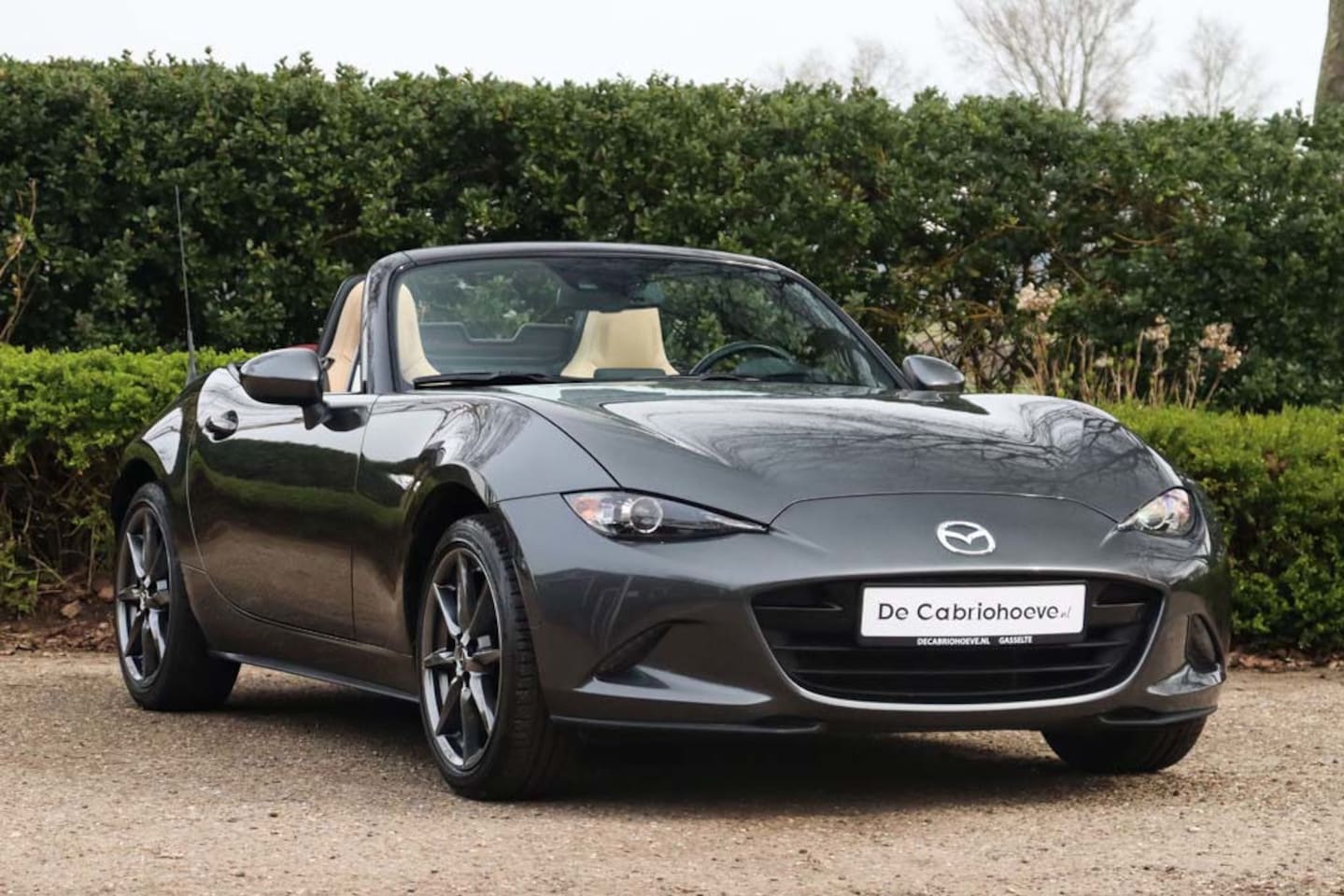 Mazda MX-5 - ND 2.0l SkyActiv-G 160 GT-M Machine Gray Metallic - Sakura - AutoWereld.nl