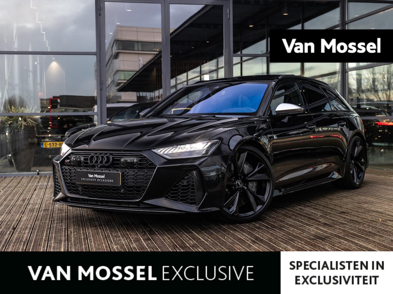 Audi RS6 - Avant 4.0 TFSI quattro | PANORAMADAK | DYNAMIC PLUS PAKKET | KERAMISCH | 4WD BESTURING | B - AutoWereld.nl