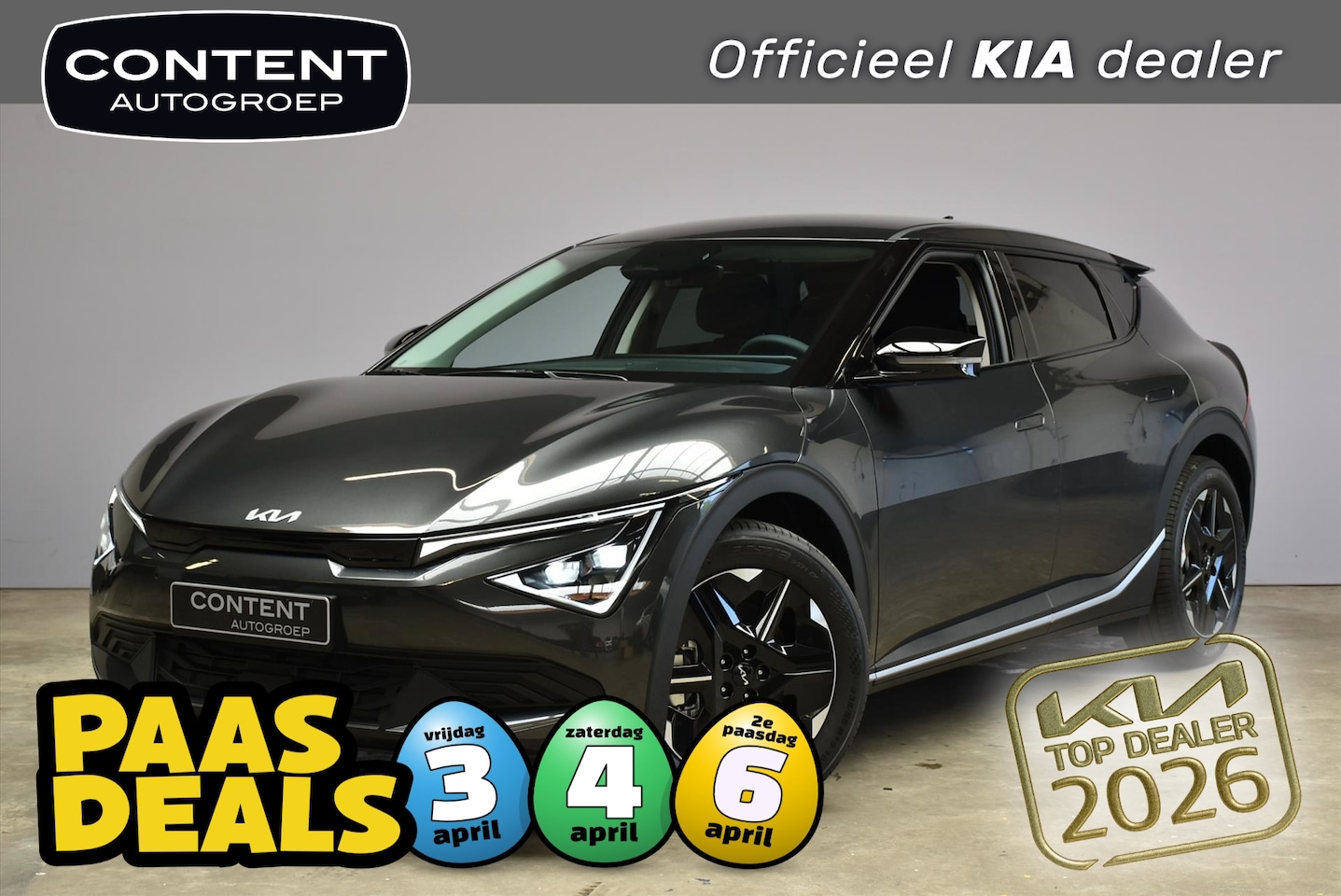 Kia EV6 - 84kWh 229pk RWD Air NIEUW - SNEL LEVERBAAR - AutoWereld.nl