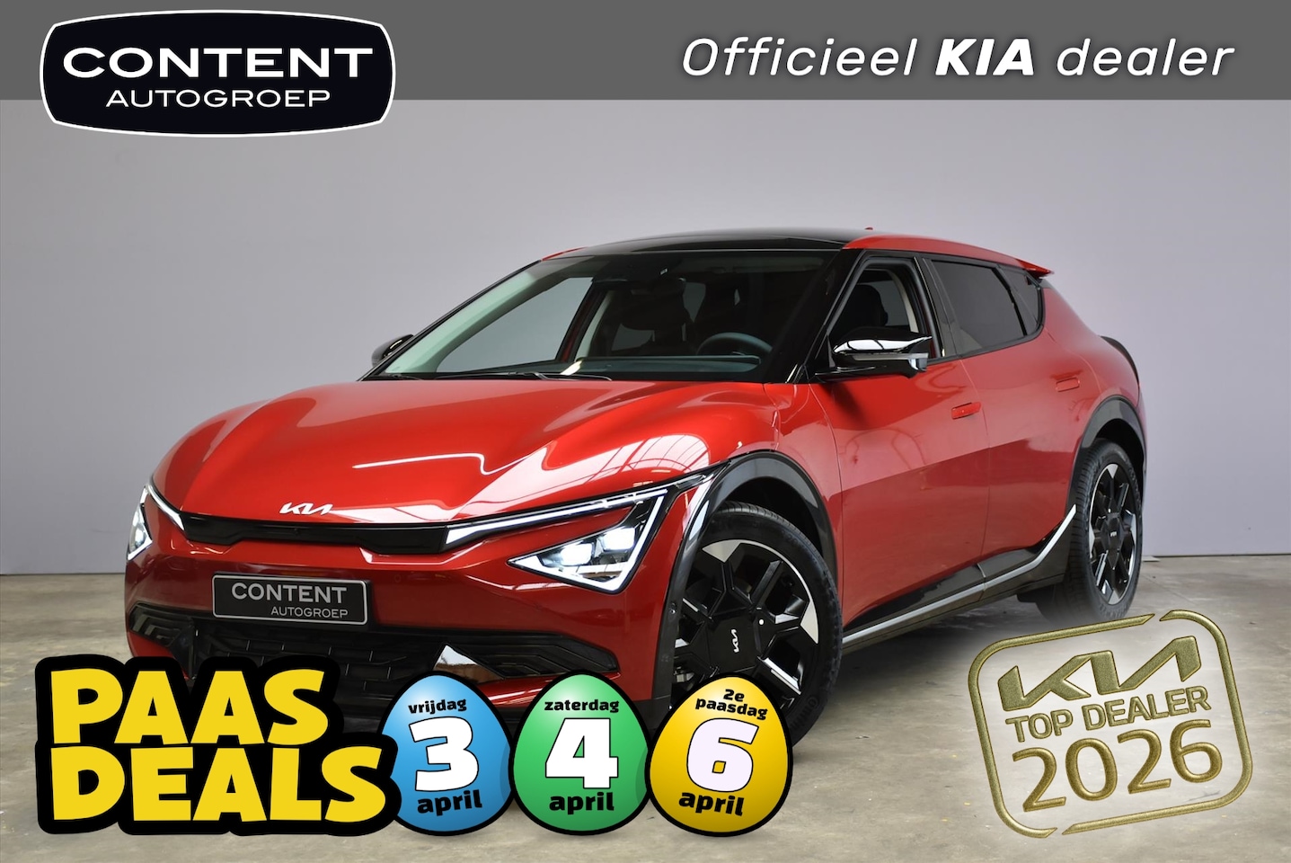 Kia EV6 - 84kWh 229pk RWD Plus Advanced PANO DAK NIEUW - SNEL LEVERBAAR - AutoWereld.nl