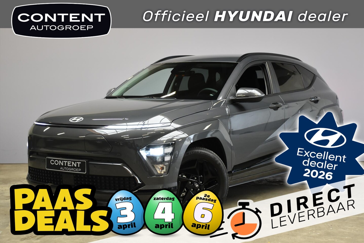 Hyundai Kona - 48,6 kWh 135pk Pure Edition I Direct Leverbaar - AutoWereld.nl