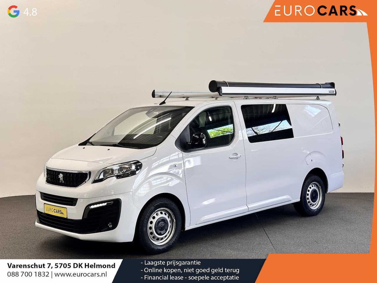 Peugeot Expert - 2.0HDI 145PK Long Asphalt Dubbele Cabine Airco Cruise Control Navi Trekhaak Imperiaal Carp - AutoWereld.nl