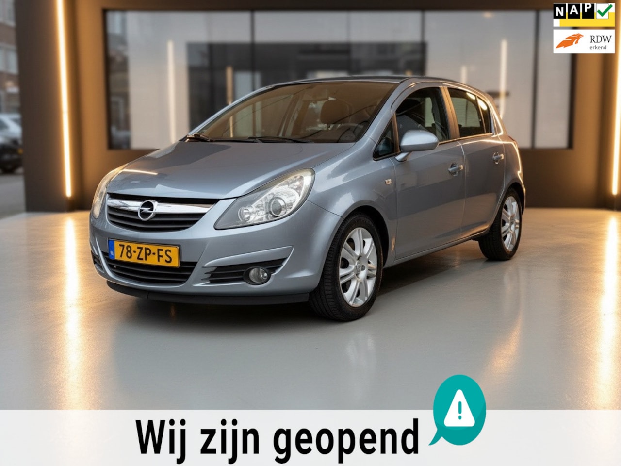 Opel Corsa - 1.2-16V Cosmo-fietsdrager-nette auto-airco-elek ramen - AutoWereld.nl