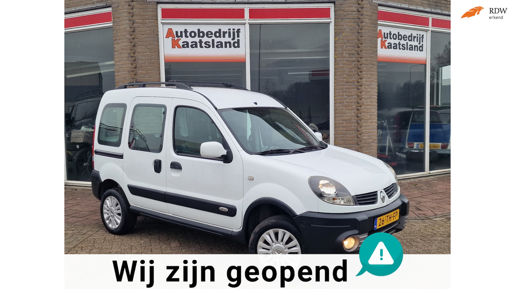 Renault Kangoo - 1.6-16V 4x4 Privilège - Dubbele Schuifdeur - APK: 3-2027! - AutoWereld.nl