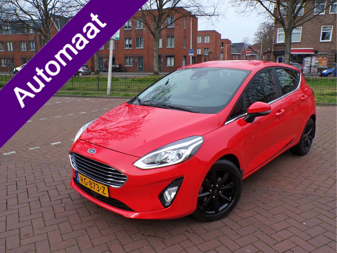 Ford Fiesta - 1.0 EcoBoost Titanium AUTOM 101 PK ,CARPLAY ,1E EIGENAAR WINTER PAKKET VOL OPTIE,S - AutoWereld.nl