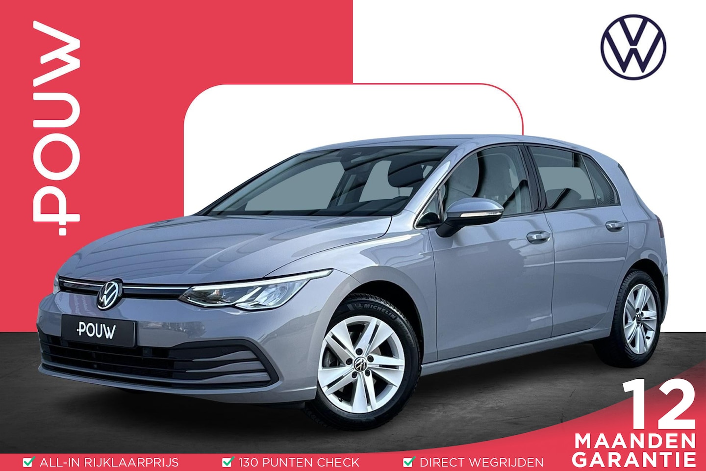 Volkswagen Golf - 1.0 TSI 110pk Life | Navigatie | Adaptive Cruise | PDC V+A - AutoWereld.nl