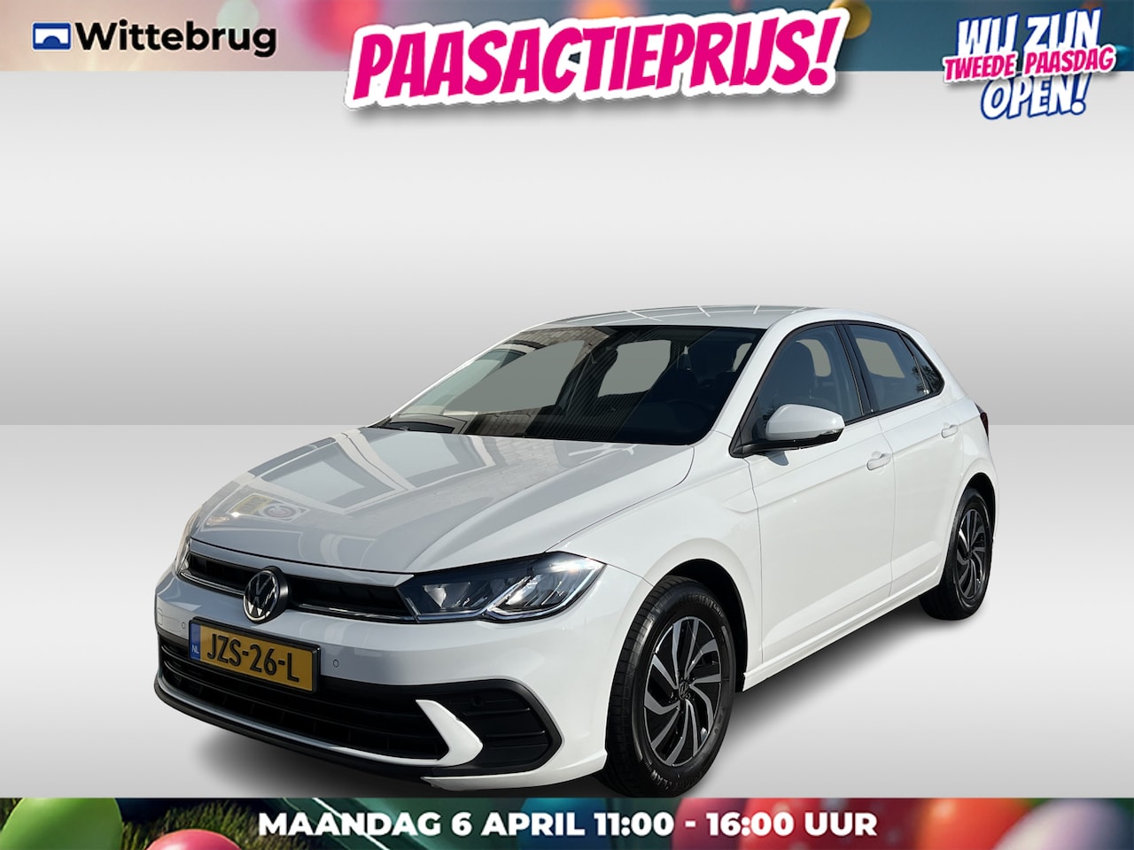 Volkswagen Polo - 1.0 TSI Life / AUTOMAAT/ APP-CONNECT/ PARK.SENSOR.V+A/ STOELVERWARMING/ ACC/ NAVI/ LANE-AS - AutoWereld.nl
