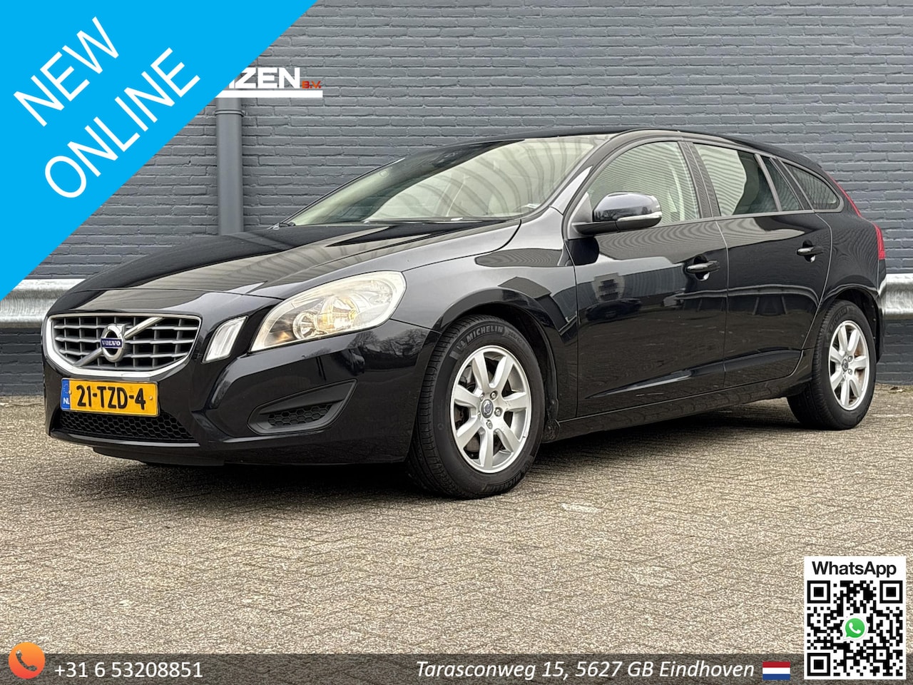 Volvo V60 - 1.6 T3 Kinetic | Leder | Climate | Cruise | Navi | PDC | - AutoWereld.nl