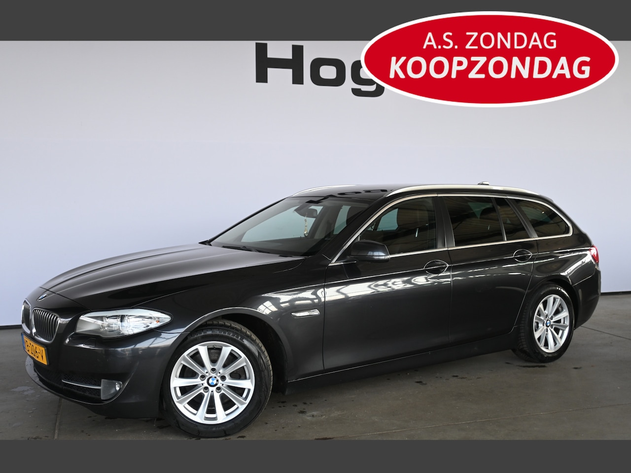 BMW 5-serie Touring - 520d High Executive Clima Navigatie Cruise Control Leder Rijklaarprijs! Inruil Mogelijk! - AutoWereld.nl