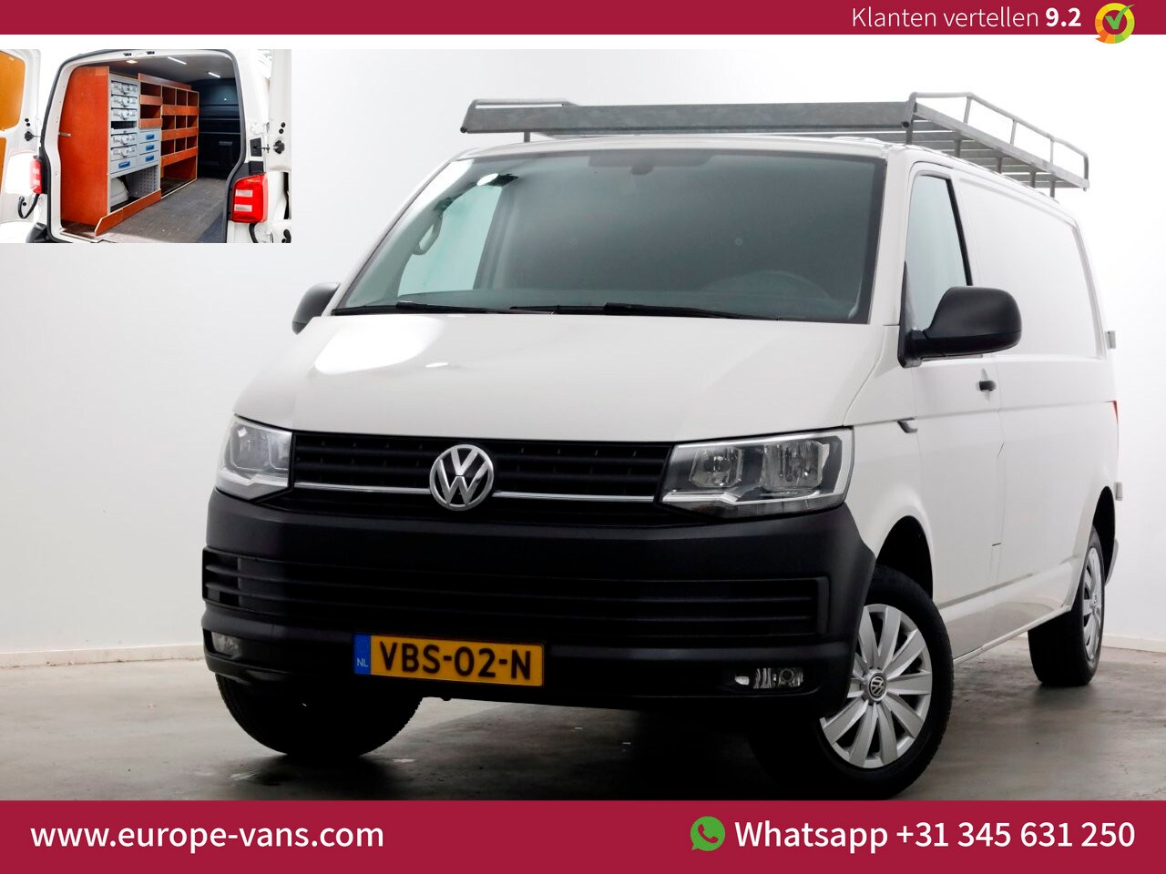 Volkswagen Transporter - T6 2.0 TDI 150pk E6 Lang Comfortline Airco/Navi/Inrichting 10-2019 - AutoWereld.nl