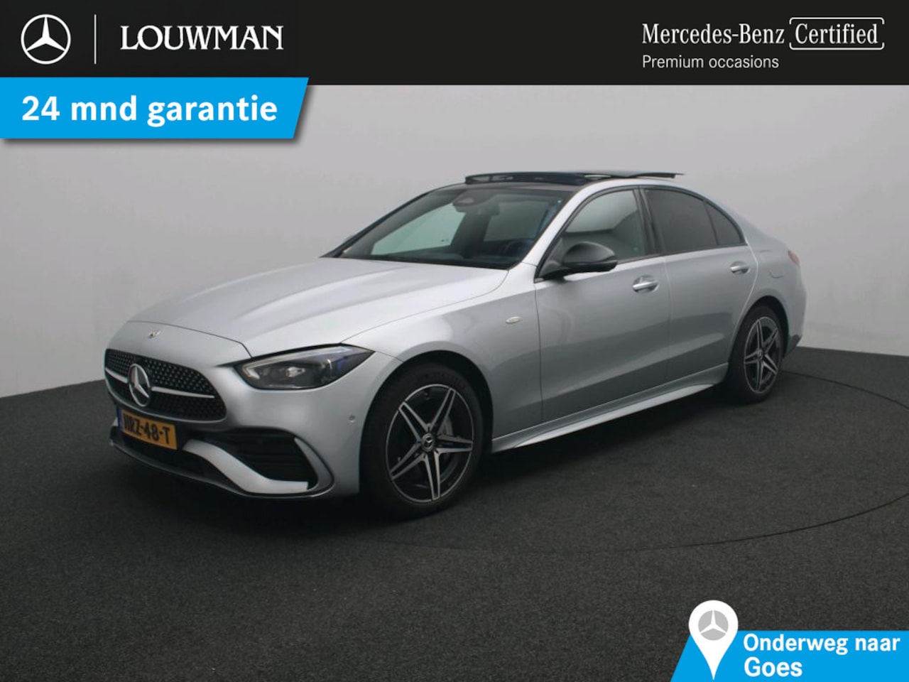 Mercedes-Benz C-klasse - 300 e Business Solution AMG AMG Line | Panorama Schuif-Kanteldak | Distronic | Lederen bek - AutoWereld.nl