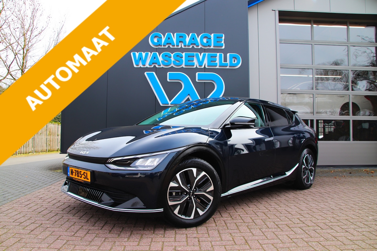 Kia EV6 - Plus 77,4kWh SOH 100%! NL-1e.Eigen/Trekhaak/Stoelkoeling/Stuur+Stoel verwarming - AutoWereld.nl