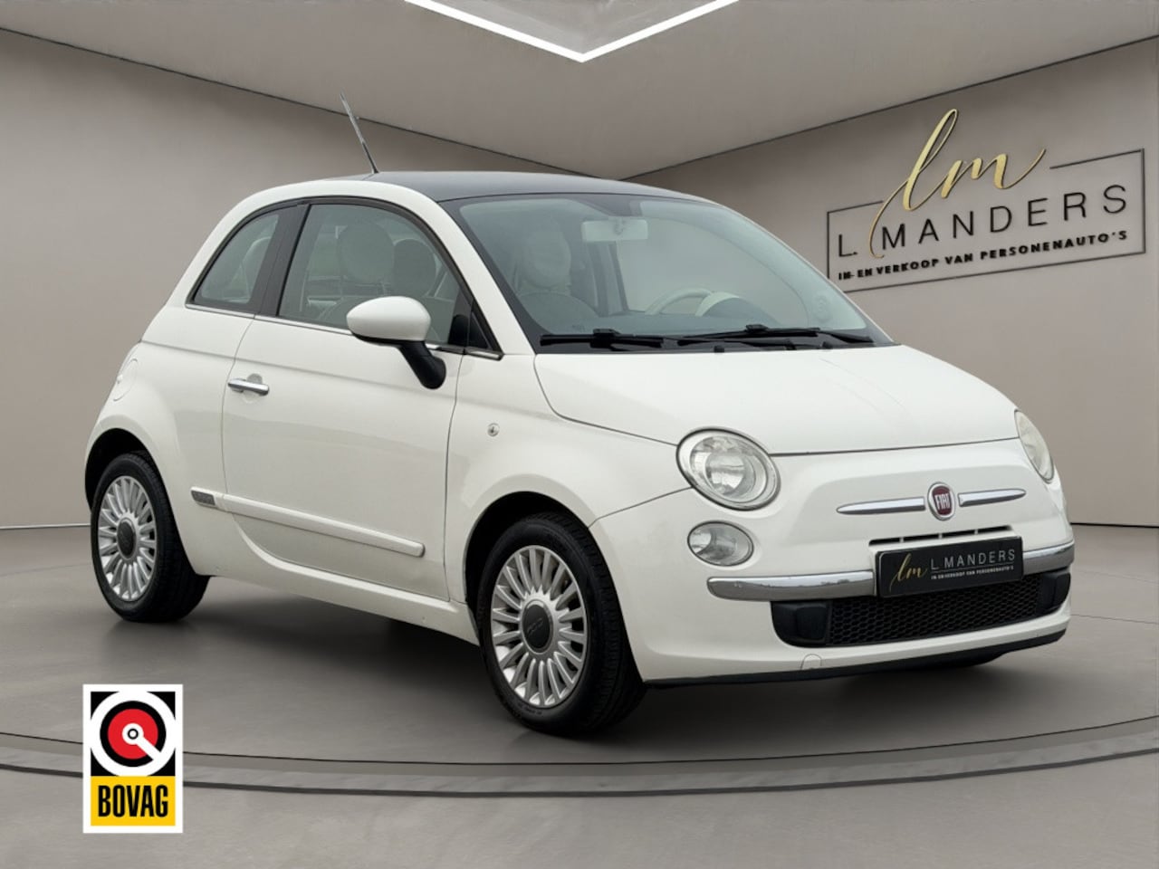Fiat 500 - 1.2 Lounge 2011 WIT | Airco | Panoramadak | NL - AutoWereld.nl