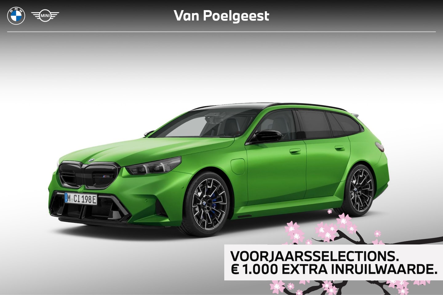BMW 5-serie Touring - M5 Individual Frozen Tampa Bay green | Selections 1500 - AutoWereld.nl