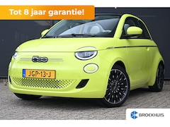 Fiat 500 C - Cabrio La Prima 42 kWh 8 Jaar Garantie 99%SOH | Vol-Leder | Adaptive Cruise | Dodehoek-Det