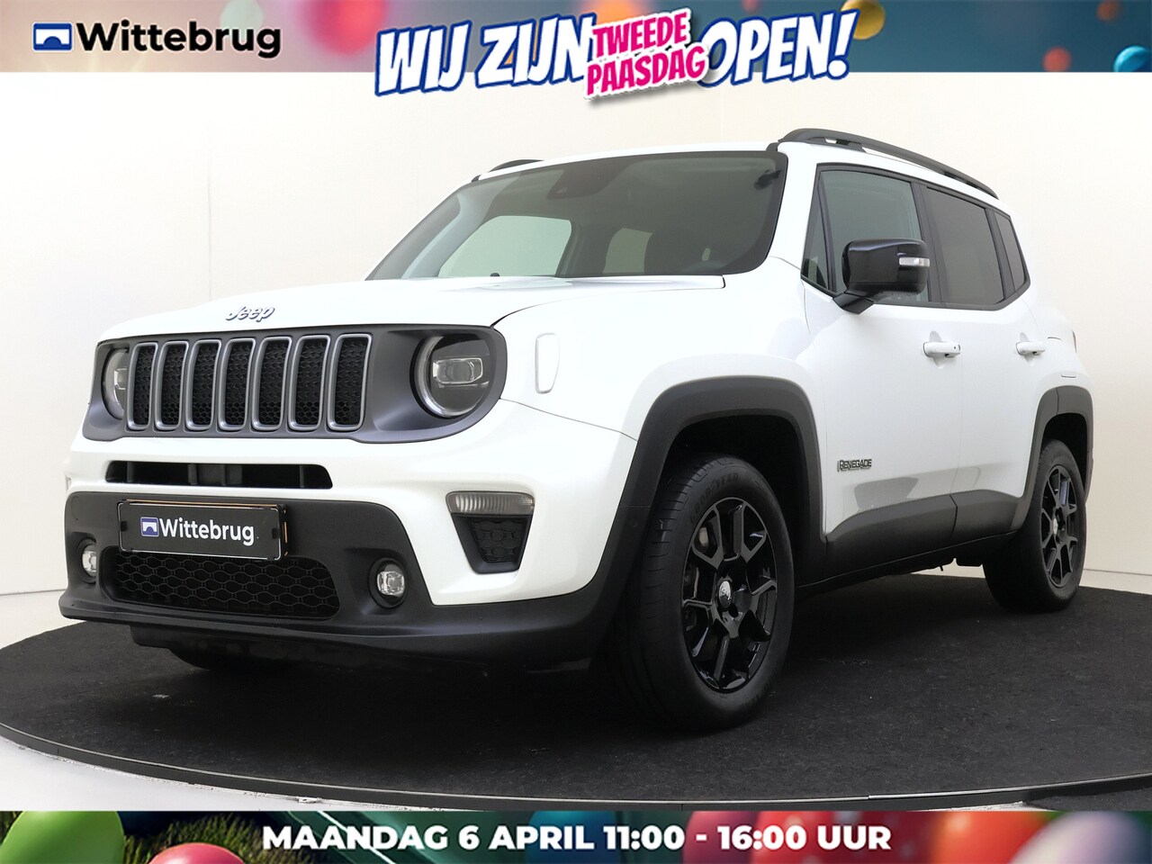 Jeep Renegade - 4xe 190 Plug-in Hybrid Electric Limited PACK BLACK !!!! UITVERKOOP!!! - AutoWereld.nl