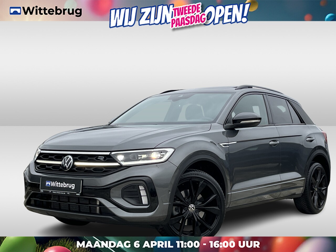 Volkswagen T-Roc - 1.5 TSI 150PK DSG R-Line Business / Panoramadak / Black Style / 19" LMV / IQ LED / Digital - AutoWereld.nl