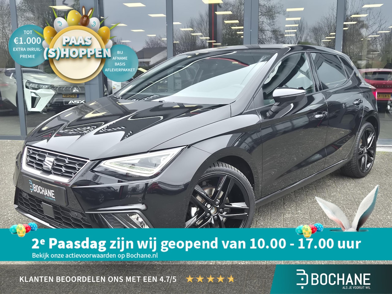 SEAT Ibiza - 1.0 EcoTSI FR Business Connect 18 inch Black line | Winterpakket | Leer-Alcantara | ECC | - AutoWereld.nl