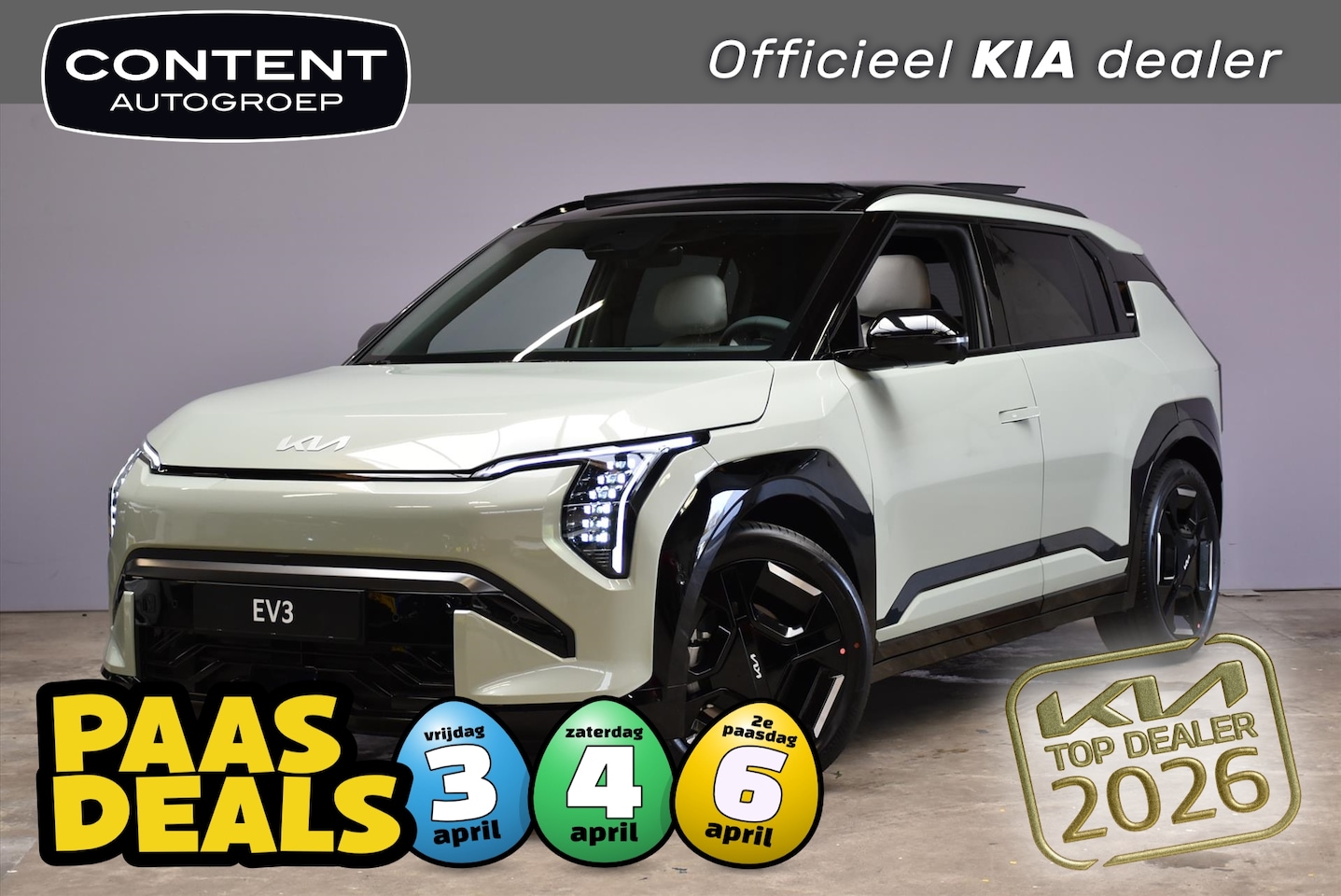 Kia EV3 - 81,4 kWh 204pk GT-PlusLine NIEUW - SNEL LEVERBAAR - AutoWereld.nl