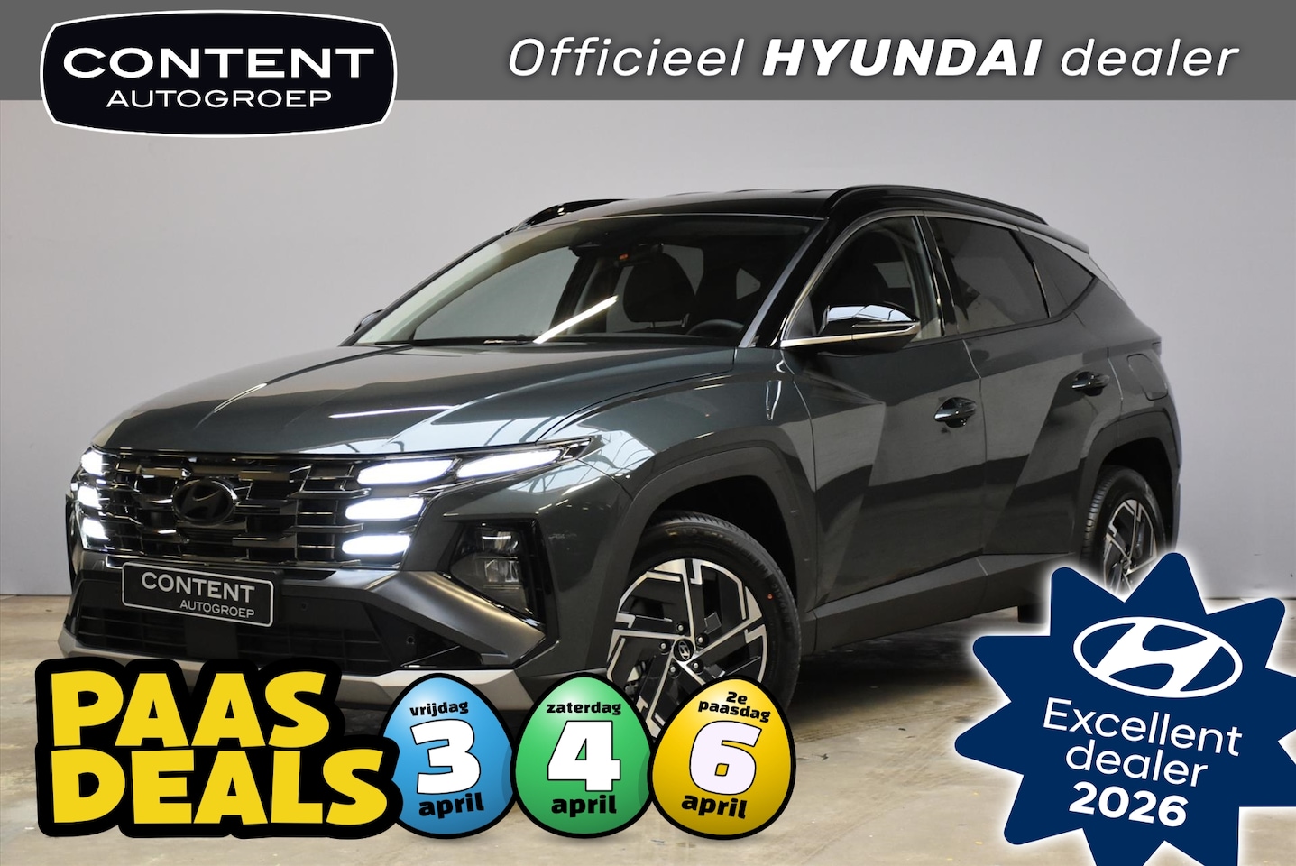 Hyundai Tucson - 1.6 T-GDi HEV 238pk 2WD Aut Comfort Plus I Demo voordeel - AutoWereld.nl