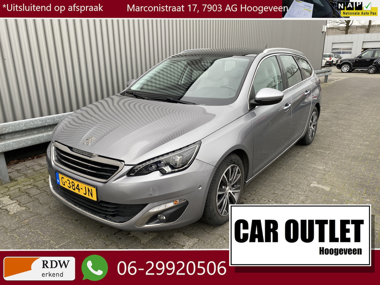 Peugeot 308 SW - 1.2 PureTech Allure Leer, Pano, Navi, CC, PDC & Cam, LM, Trekh, nw. APK – Inruil Mogelijk - AutoWereld.nl