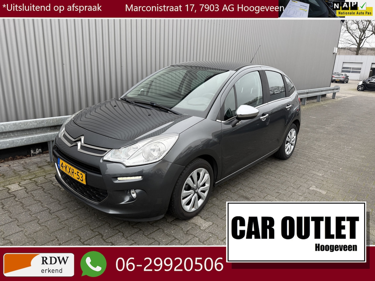 Citroën C3 - 1.2 VTi Collection 149Dkm.NAP, Clima, CC, PDC, nw. APK – Inruil Mogelijk – - AutoWereld.nl