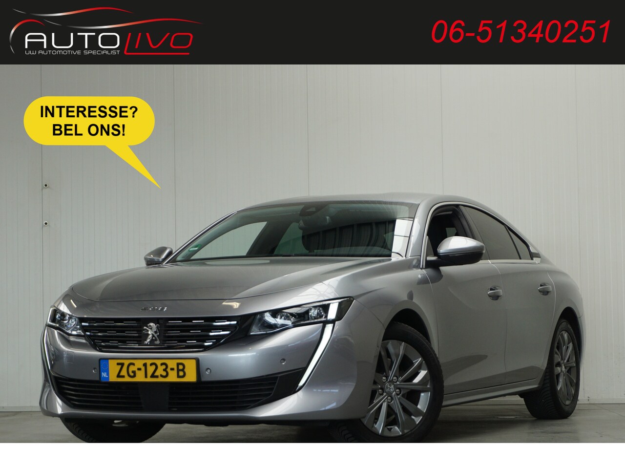 Peugeot 508 - 1.5 BlueHDI Blue Lease Allure AUTOMAAT! LED G. NAVI CLIMA PDC CAMERA etc. - AutoWereld.nl