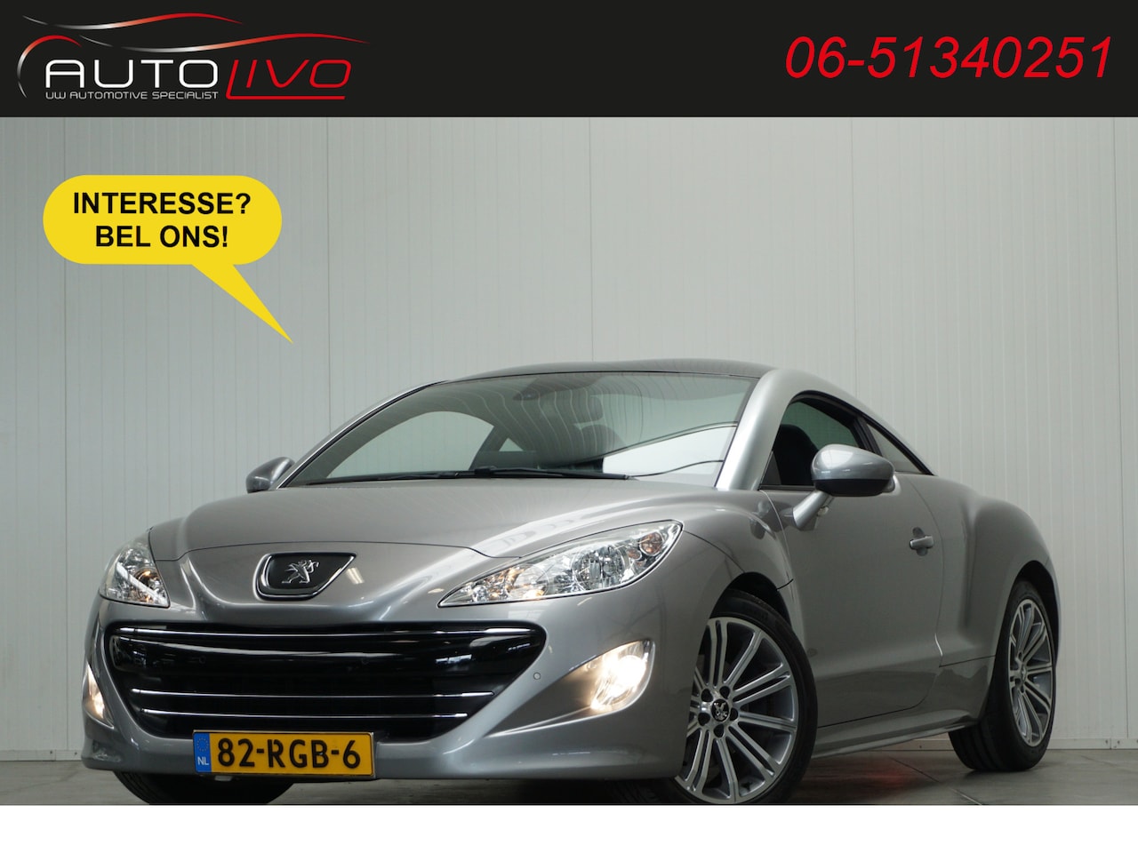 Peugeot RCZ - 1.6 THP AUTOMAAT! NL AUTO! LEER JBL NAVI CLIMA PDC etc. - AutoWereld.nl