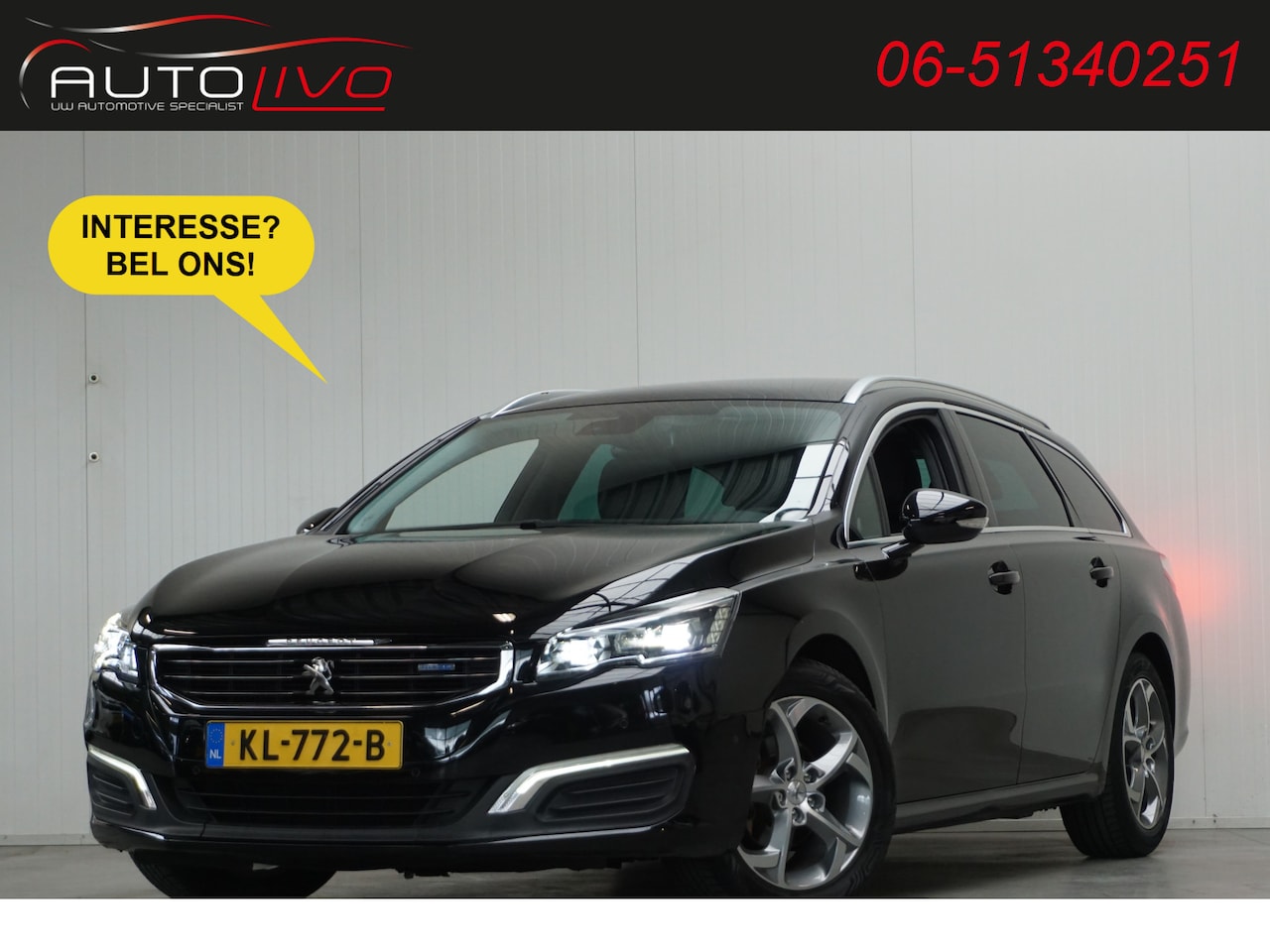 Peugeot 508 SW - 1.6 BlueHDi Blue Lease Executive VOL AUTOMAAT! LED PANO NAVI CLIMA PDC etc. - AutoWereld.nl
