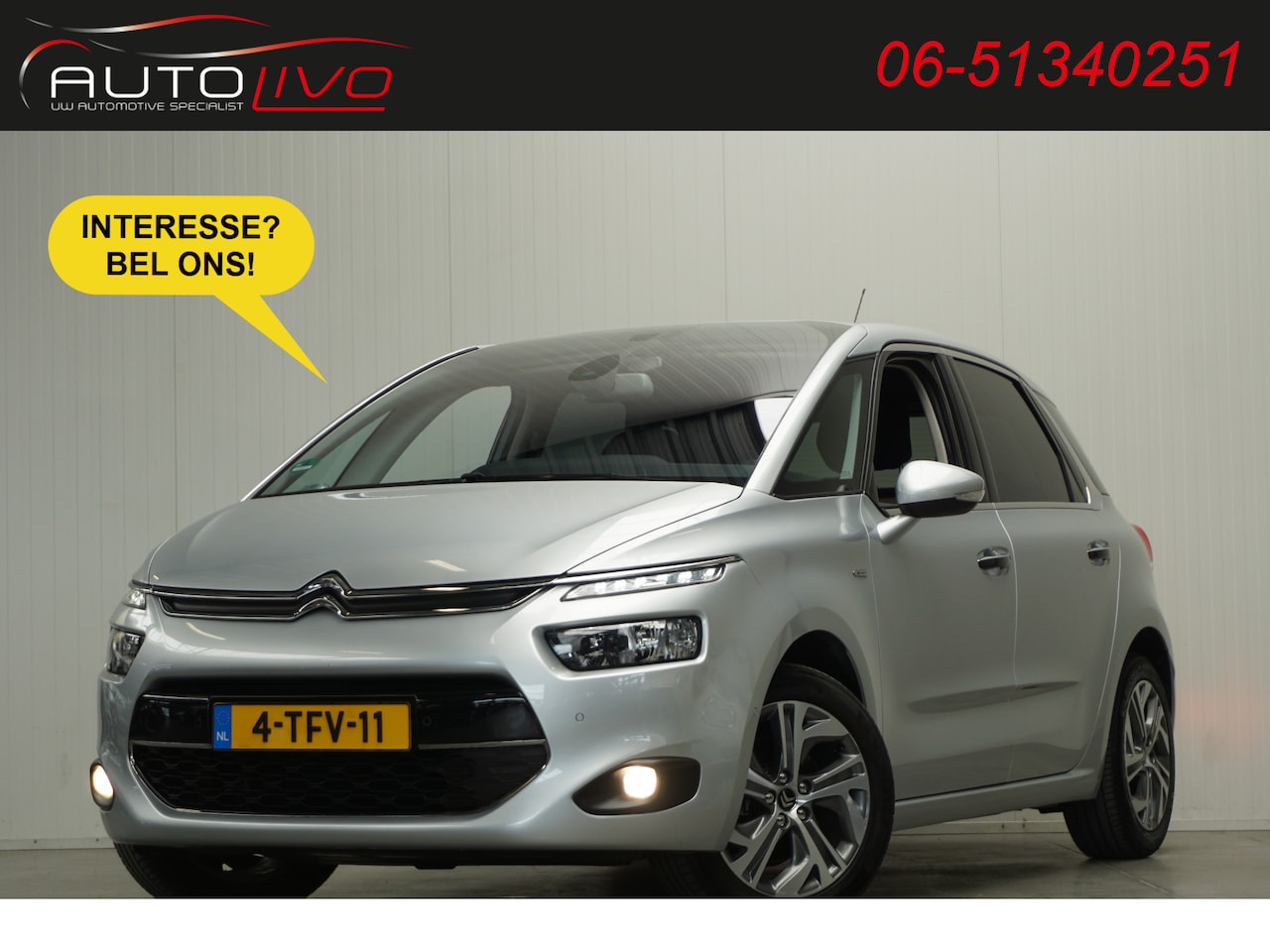 Citroën C4 Picasso - 1.6 THP Exclusive 157 PK! MASSAGE H. LEER NAVI CLIMA CAMERA PDC TREKHAAK etc. - AutoWereld.nl