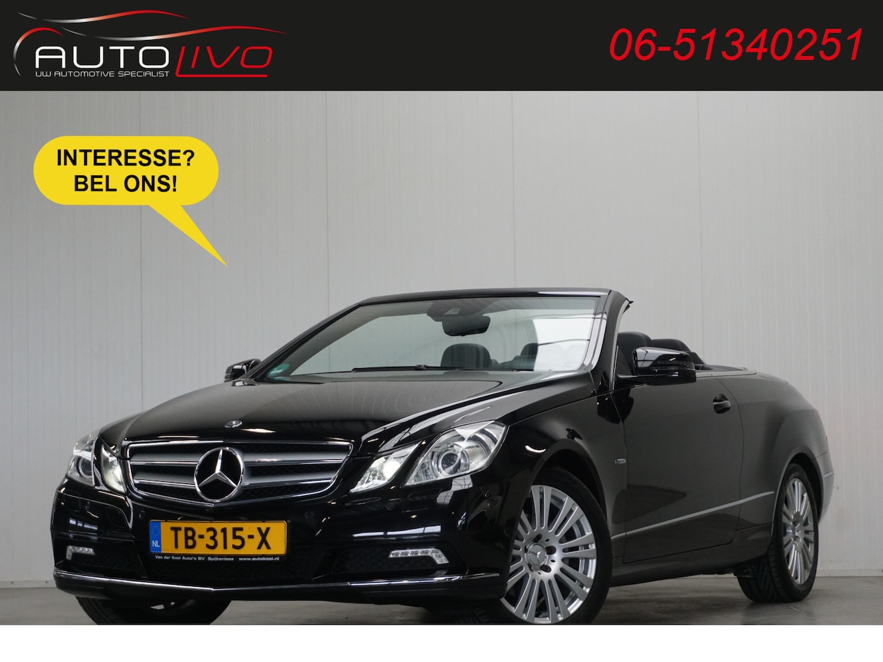Mercedes-Benz E-klasse Cabrio - 250 CGI Elegance 204 PK! XENON LEER NAVI CLIMA PDC CRUISE etc. - AutoWereld.nl