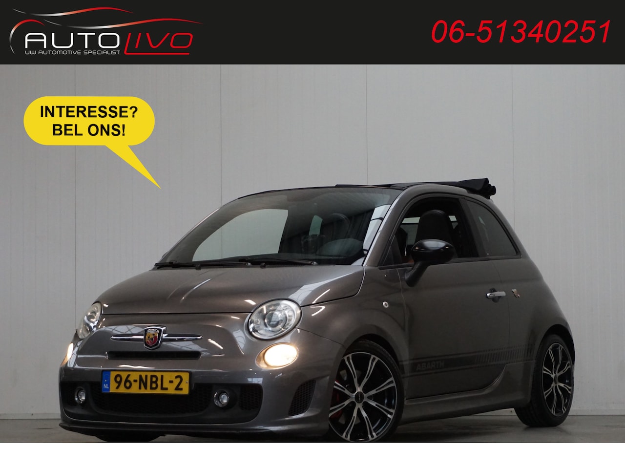 Fiat 500 C - 1.4-16V Abarth 140 PK! AUTOMAAT! CABRIO! BOM VOL! - AutoWereld.nl