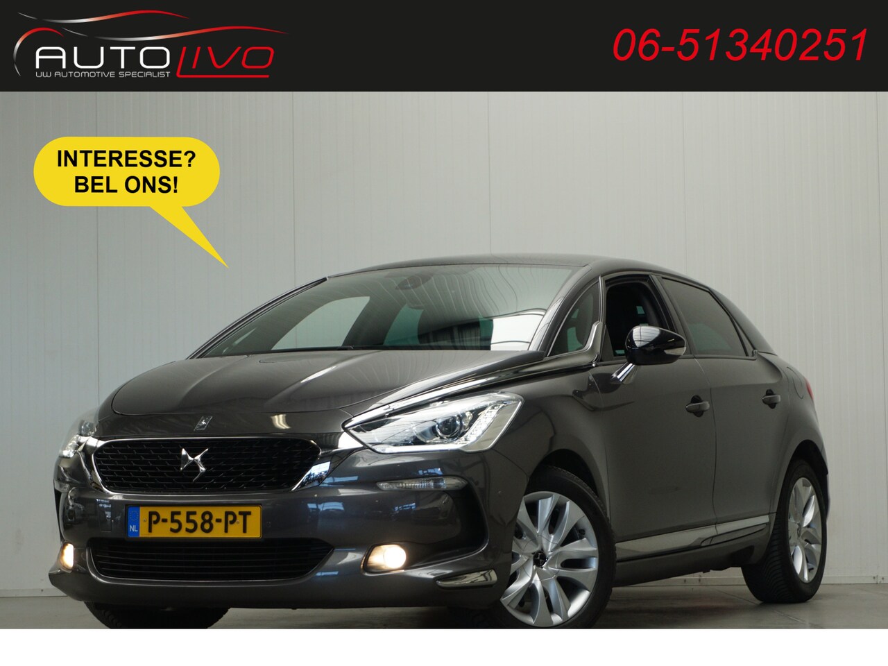 DS 5 - 1.6 THP Chic AUTOMAAT! 165 PK! PANO H. LEER NAVI CLIMA PDC CAMERA etc. - AutoWereld.nl