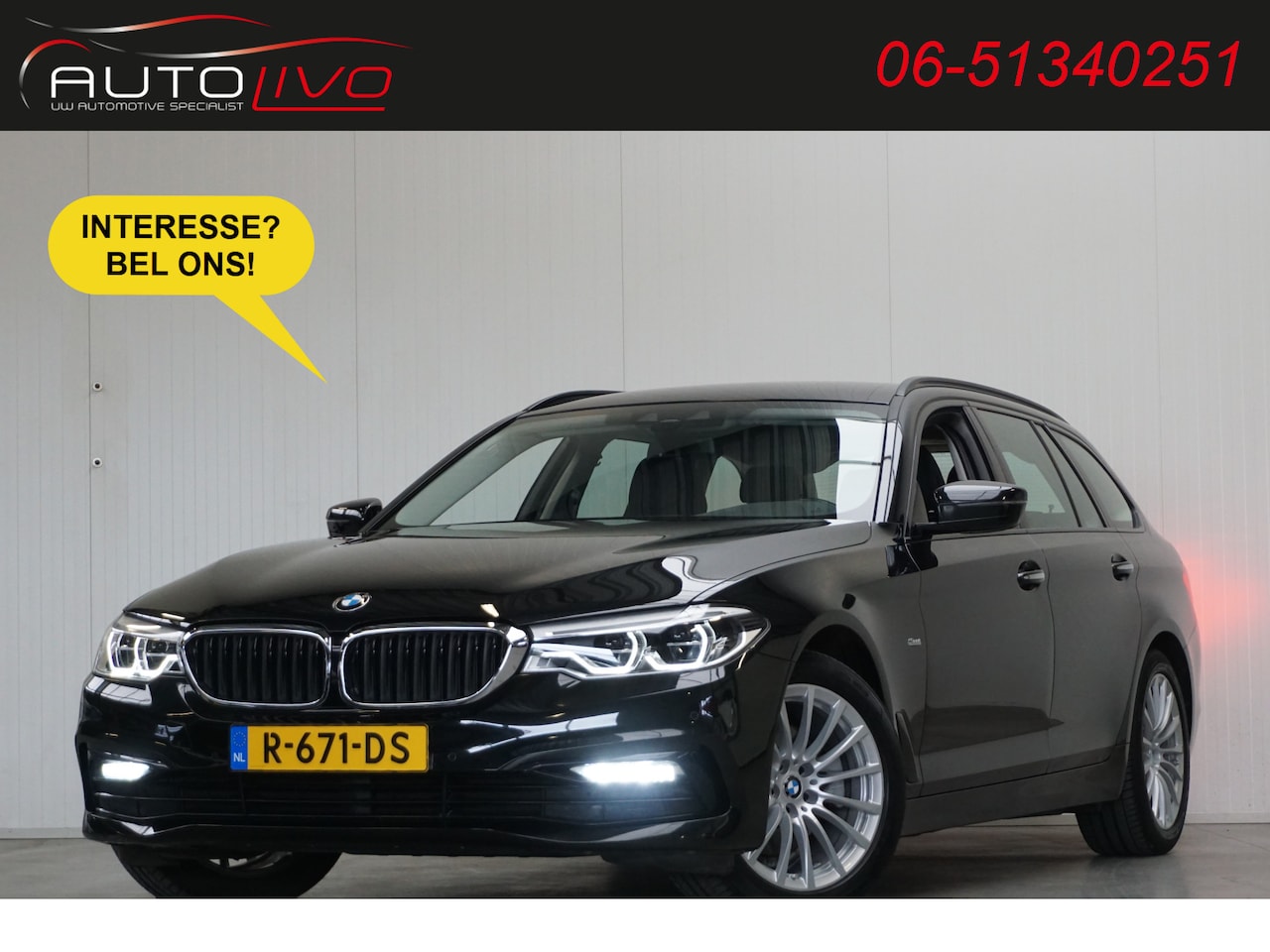 BMW 5-serie Touring - 520d High Executive 190 PK! AUTOMAAT! BOM VOL! - AutoWereld.nl
