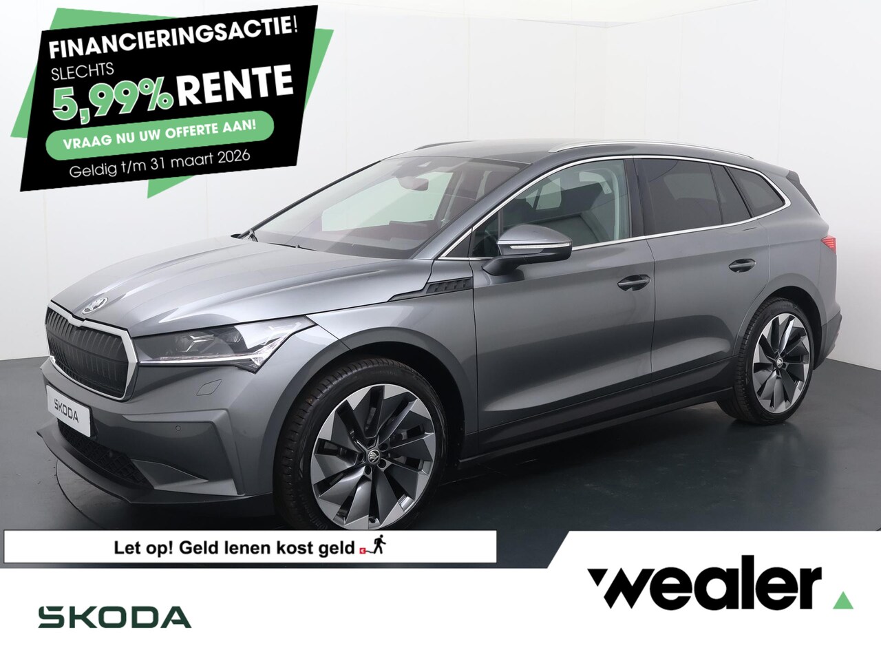 Skoda Enyaq iV - 80 | 204 PK | Trekhaak | Matrix LED koplampen | Lederen bekleding | Adaptive cruise contro - AutoWereld.nl