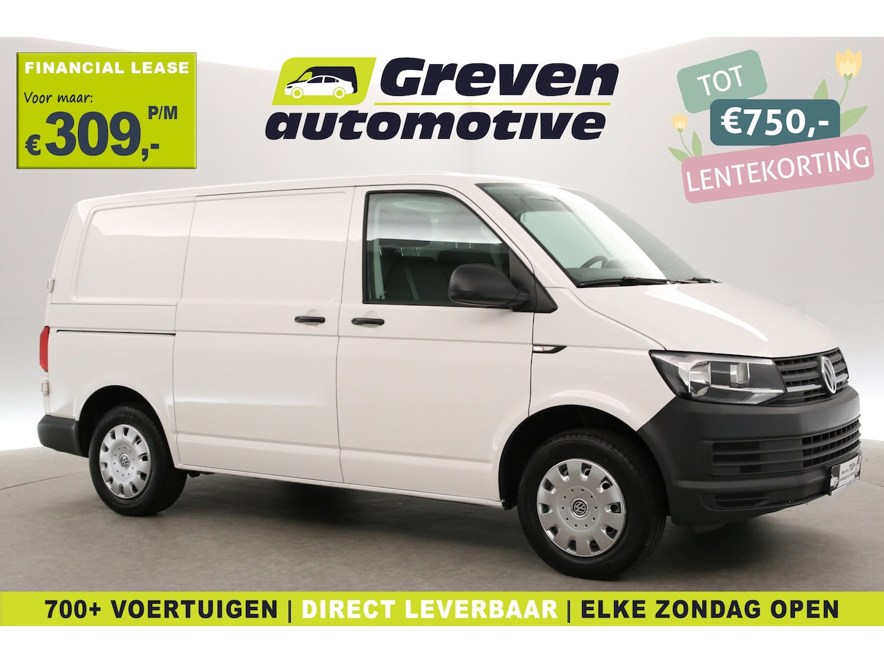 Volkswagen Transporter - 2.0 TDI 140PK L1H1 | Koelwagen 0° | Nachtkoeling | 3 Zits | Airco | Parkeersens. - AutoWereld.nl