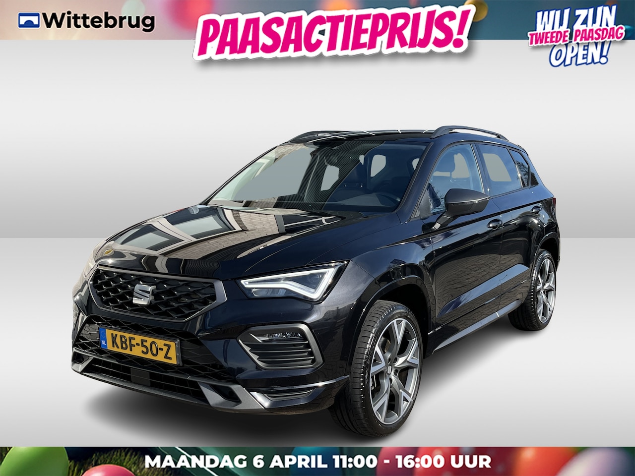 SEAT Ateca - 1.5 TSI FR / AUTOMAAT/ TREKHAAK/ CAMERA/ STUUR+STOELVERWARMING/ FULL LINK/ ACC/ KEYLESS/ R - AutoWereld.nl