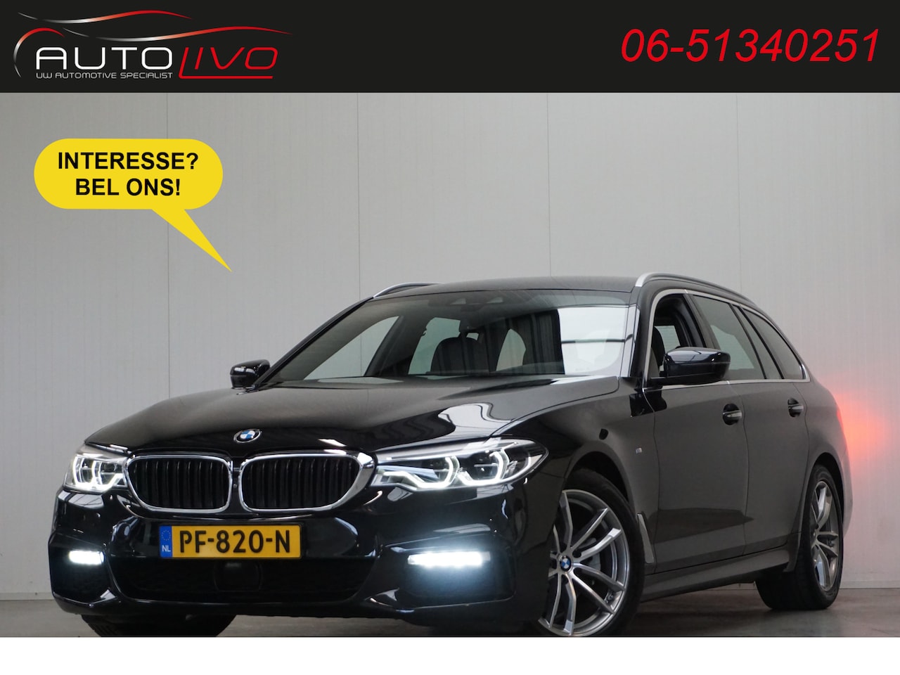 BMW 5-serie Touring - 520d High Executive M-SPORT! BOM VOL! NL AUTO! - AutoWereld.nl