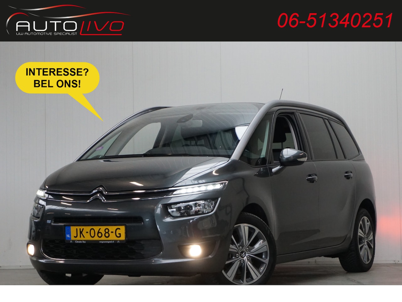 Citroën Grand C4 Picasso - 1.6 e-THP Business 165 PK! AUTOMAAT! NAVI CLIMA PDC CRUISE 7 ZITS! - AutoWereld.nl