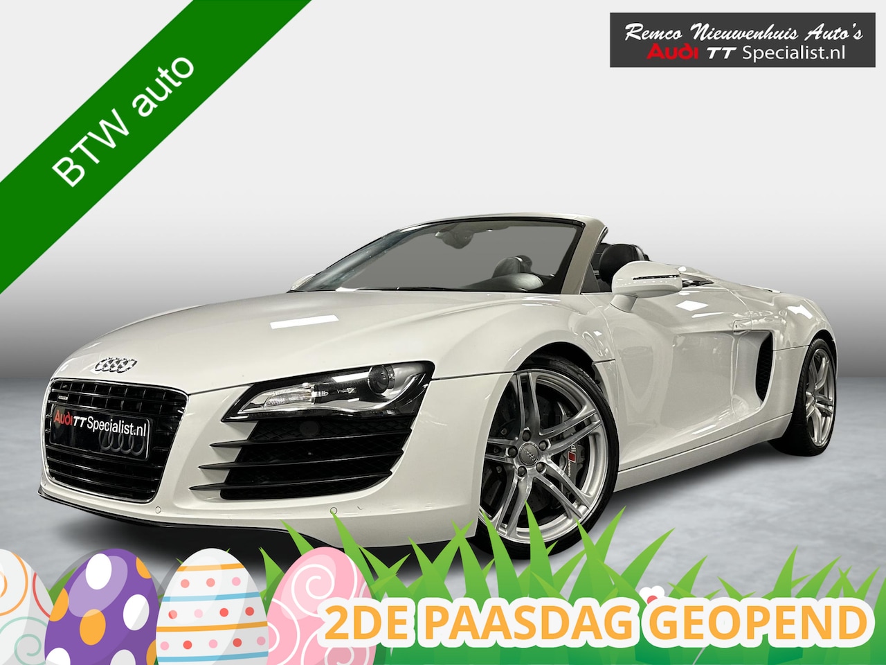 Audi R8 Spyder - 4.2 V8 FSI Quattro 420PK Keramische Remmen Nieuwstaat - AutoWereld.nl