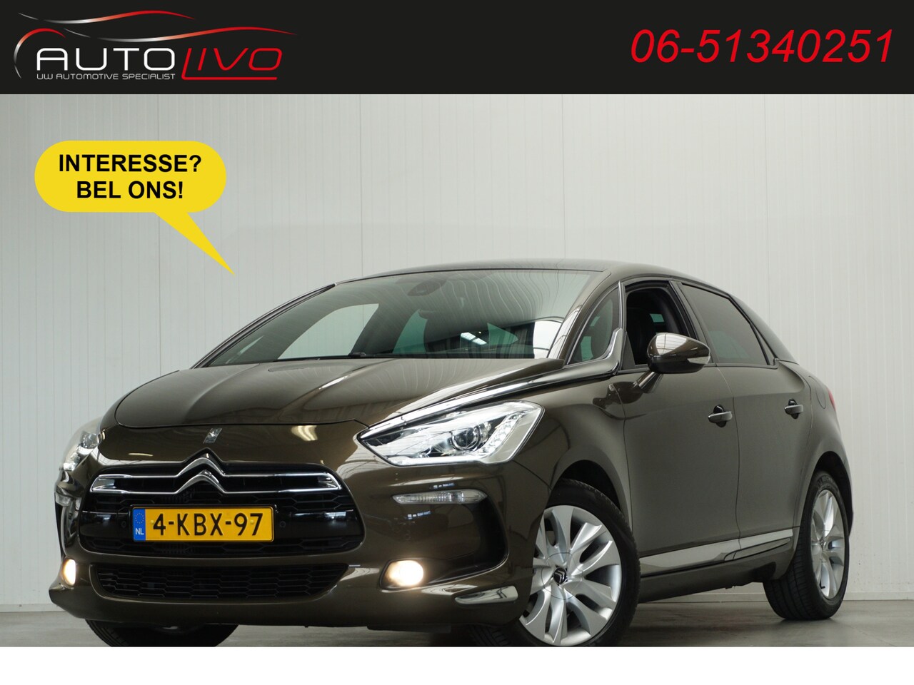 Citroën DS5 - 1.6 THP Business Executive AUTOMAAT! PANO H. LEER CAMERA CLIMA PDC CRUISE etc. - AutoWereld.nl