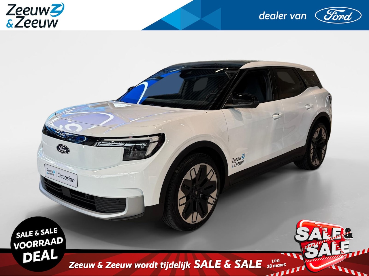 Ford Explorer - Premium Extended Range RWD 77 kWh | 2 persoons CARGO uitvoering | Lederen bekleding | 21" - AutoWereld.nl