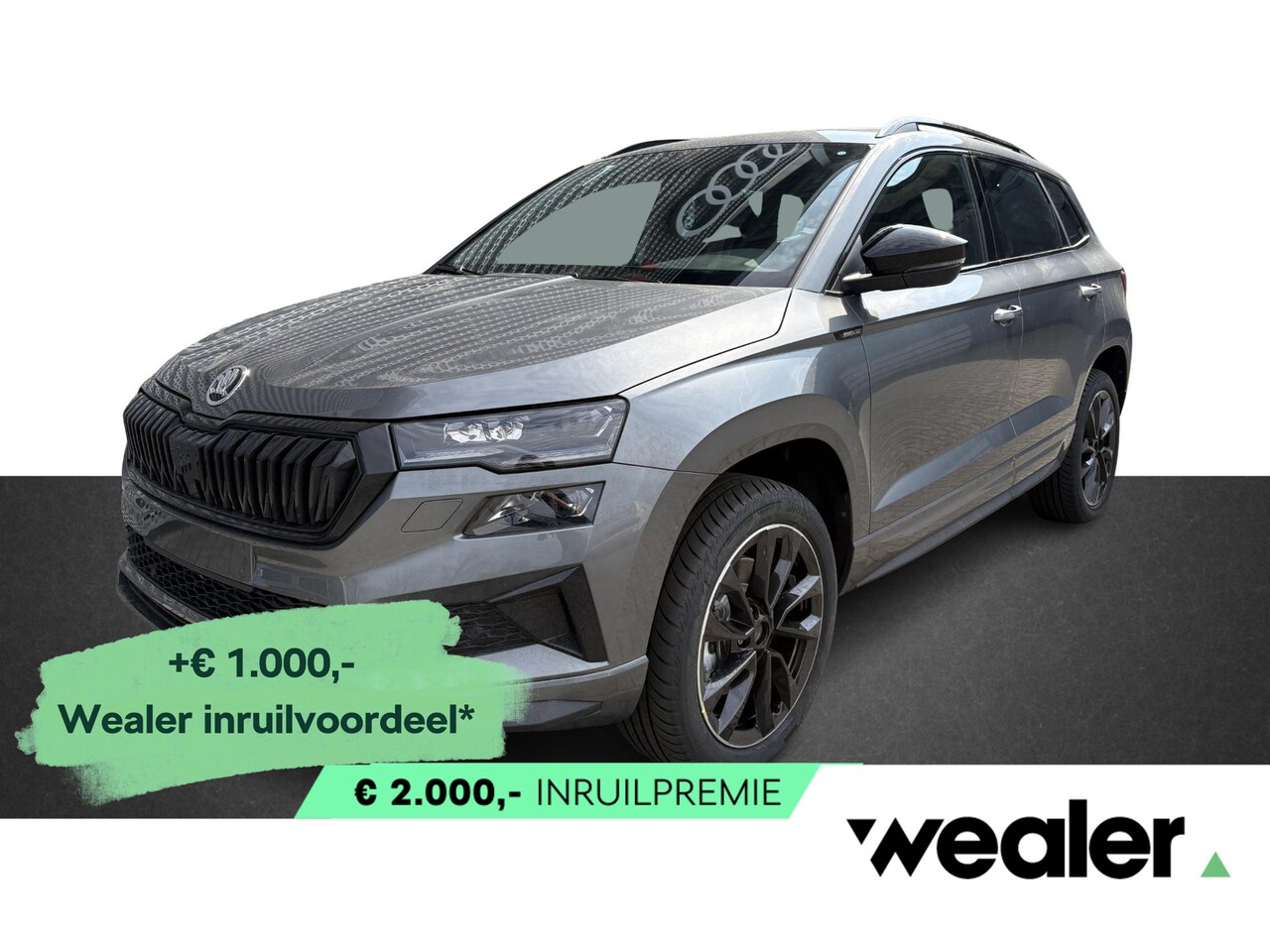 Skoda Karoq - Sportline Ultimate 1.5 TSI 150 PK DSG | Automaat | Trekhaak | Panoramadak | Led Matrix ver - AutoWereld.nl